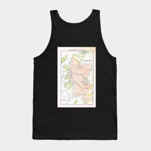 Map of Scotland in 1066 Tank Top